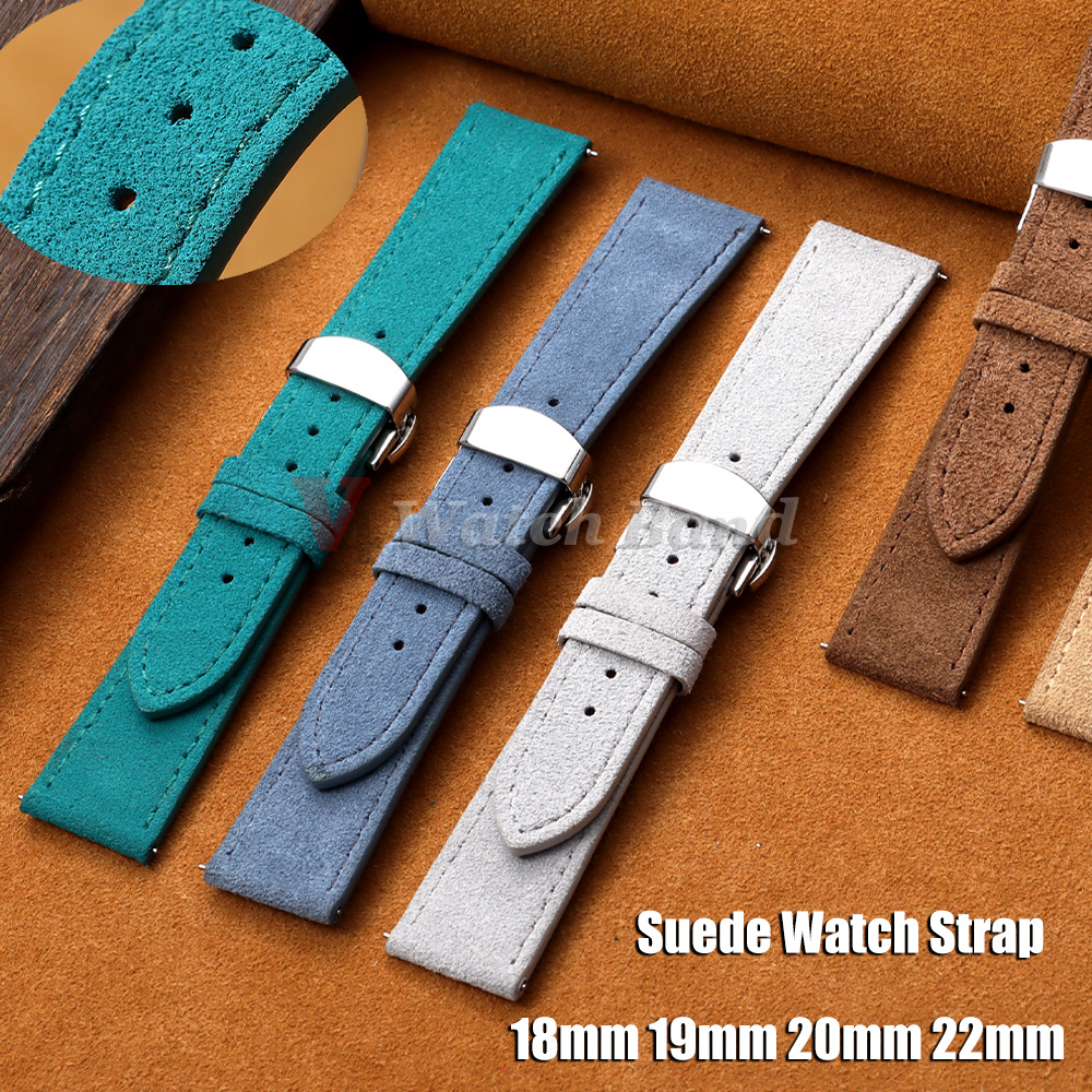 Suede Strap Watch - New Suede Watch Strap 18mm 19mm