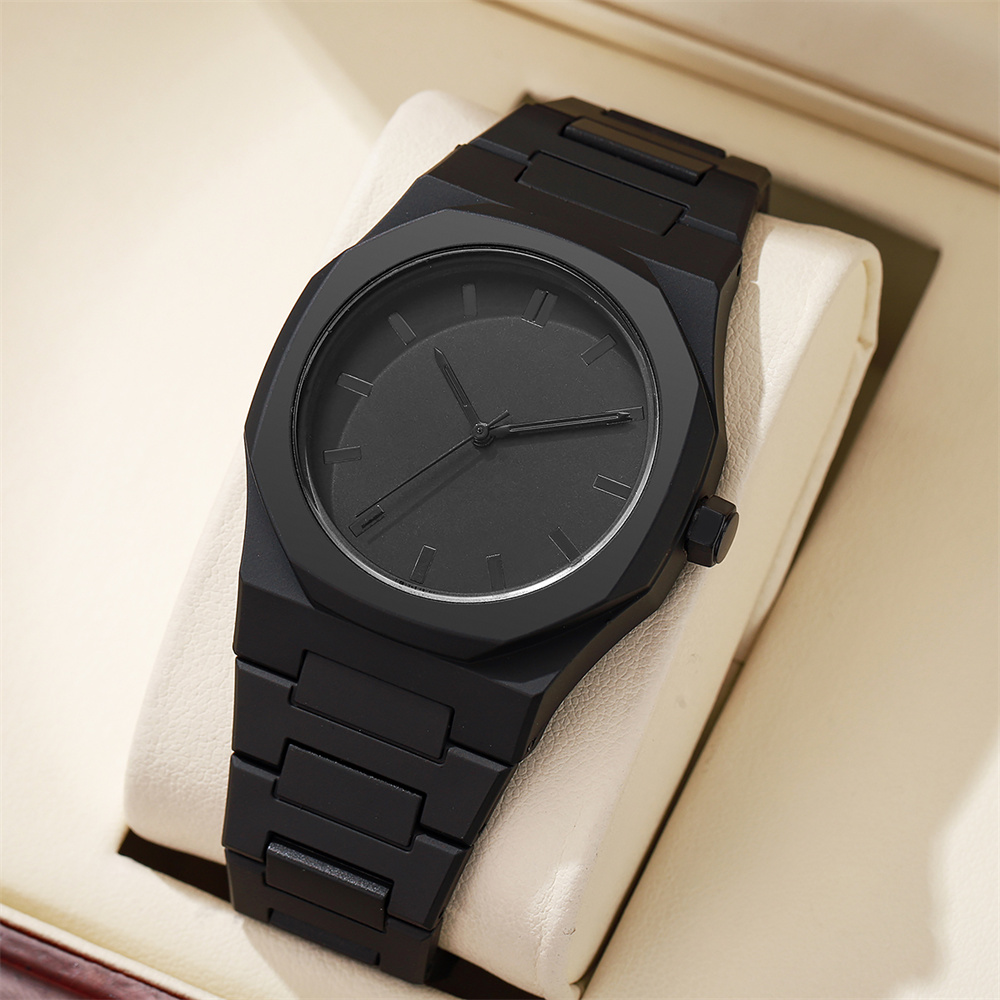 Men's Fashion Simple Black Lar - Butterfly Clasp Deployant recensione e prezzo