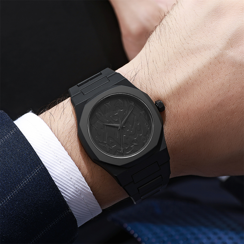 Men's Fashion Simple Black Lar - Butterfly Clasp Deployant recensione e prezzo
