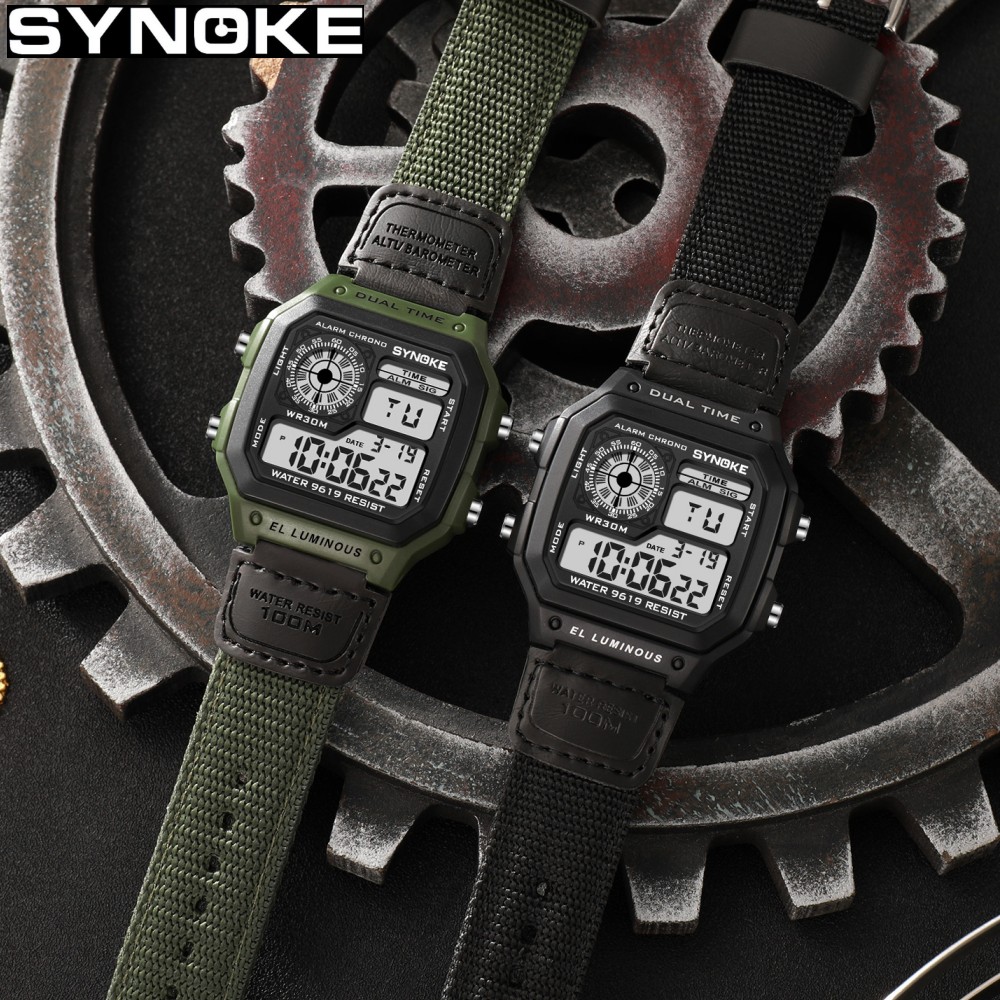 Synoke Outdoor Military Digita - Canvas Strap Watch recensione e prezzo