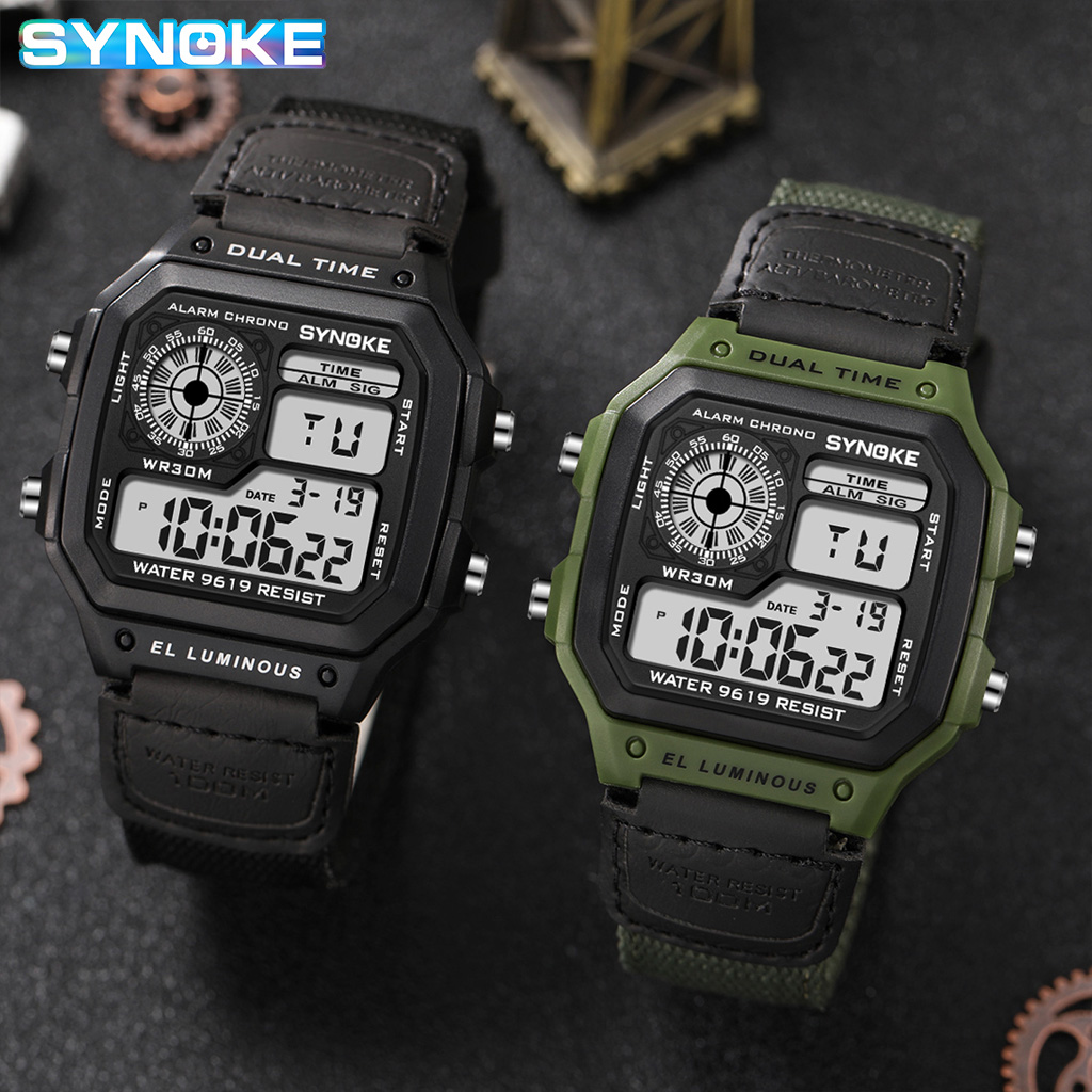 Synoke Outdoor Military Digita - Canvas Strap Watch recensione e prezzo
