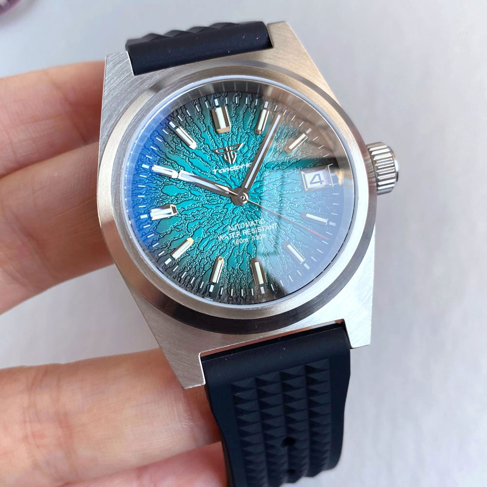 New 38mm Mechanical Watch Men  - Rubber Strap Diver recensione e prezzo