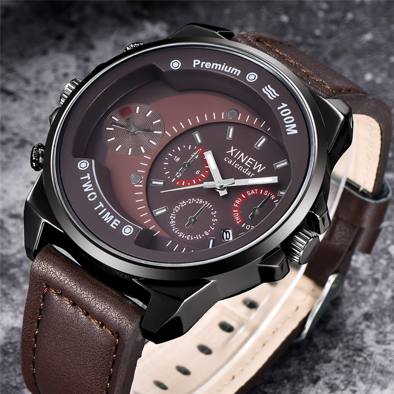 Original XINEW Brand Men Watch - Leather Watch Band Men recensione e prezzo