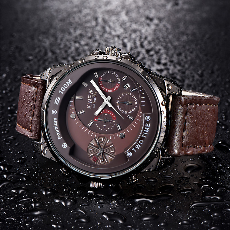 Original XINEW Brand Men Watch - Leather Watch Band Men recensione e prezzo