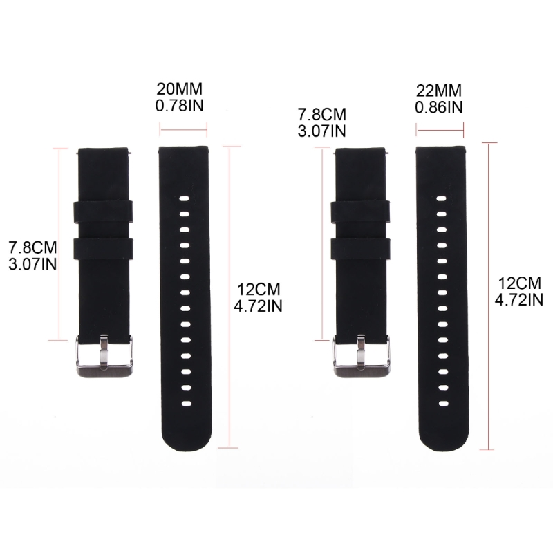 Silicone Strap 20/22mm Soft Qu - Silicone Watch Band 22Mm recensione e prezzo