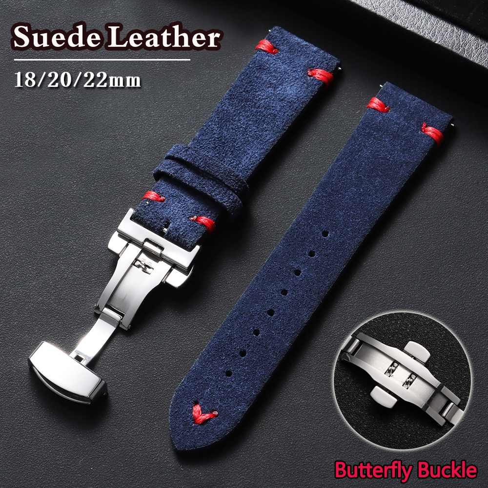 Suede Leather Watch Strap 18mm - Suede Strap Watch recensione e prezzo