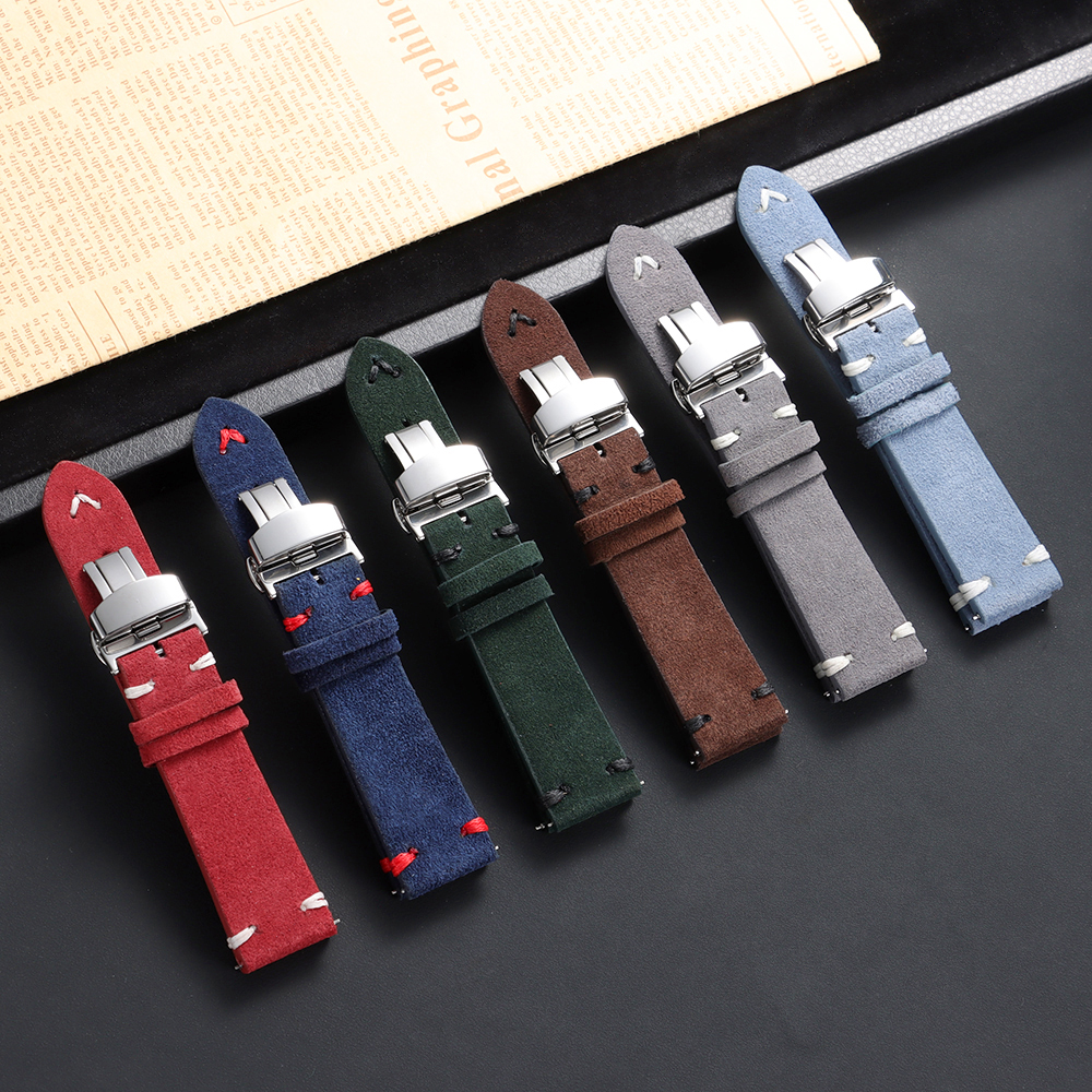 Suede Leather Watch Strap 18mm - Suede Strap Watch recensione e prezzo