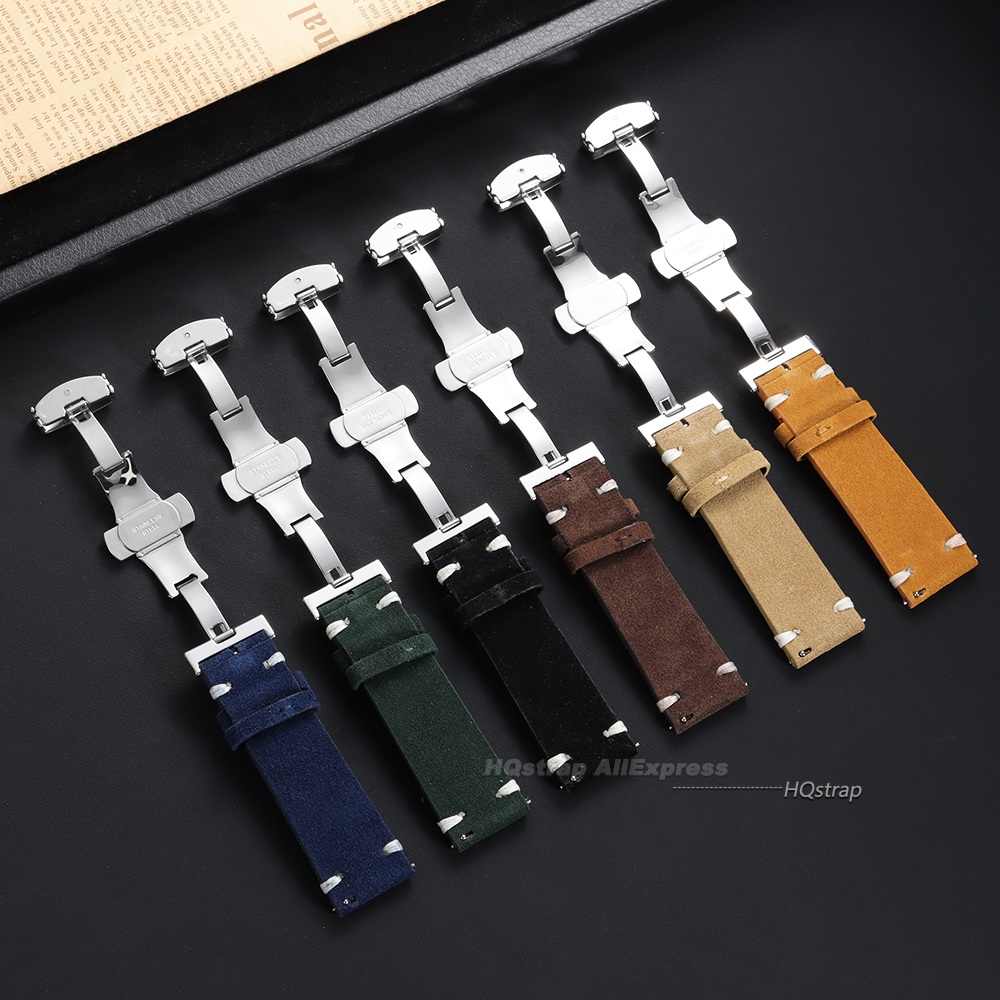Suede Leather Watch Strap 18mm - Suede Strap Watch recensione e prezzo