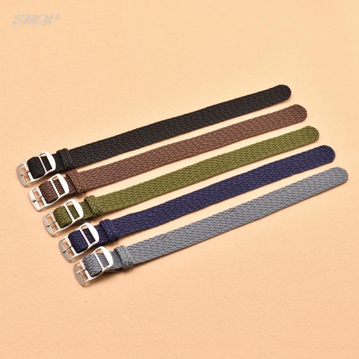 20mm 22mm Black Navy solid col - Perlon Strap Woven recensione e prezzo