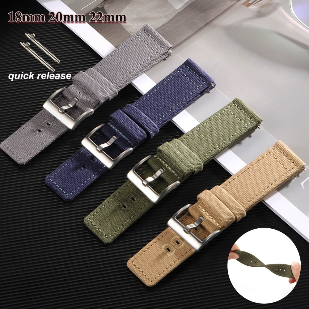 Nylon Woven Canvas Watch Band  - Perlon Strap Woven recensione e prezzo