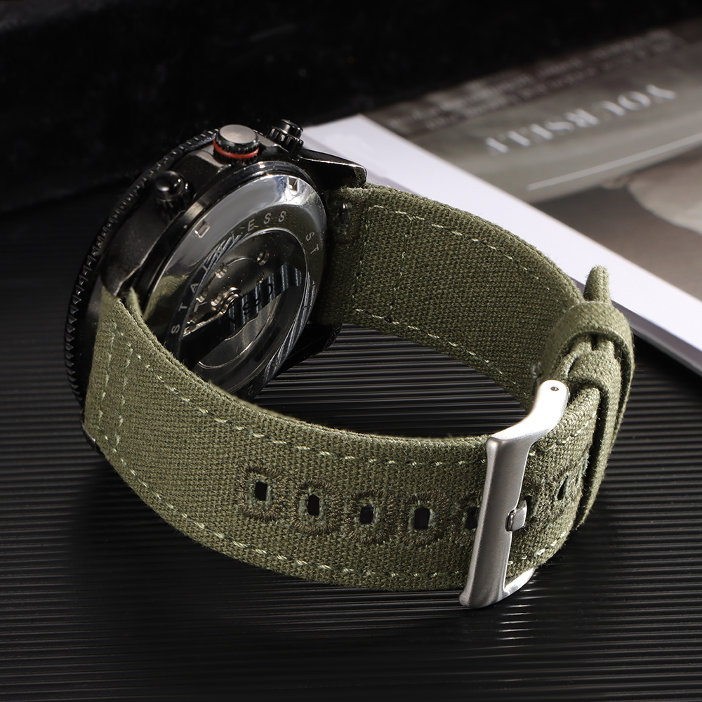 Nylon Woven Canvas Watch Band  - Perlon Strap Woven recensione e prezzo
