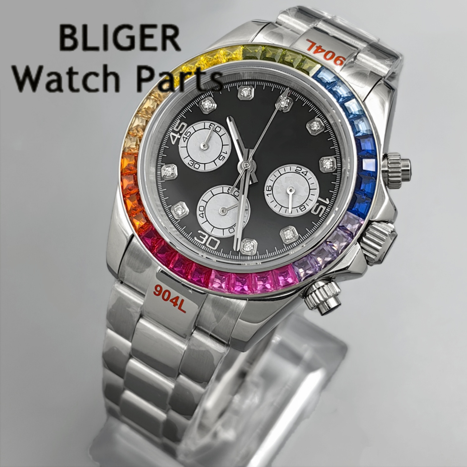 BLIGER Black Panda Dial Multic - Rubber Strap Diver recensione e prezzo