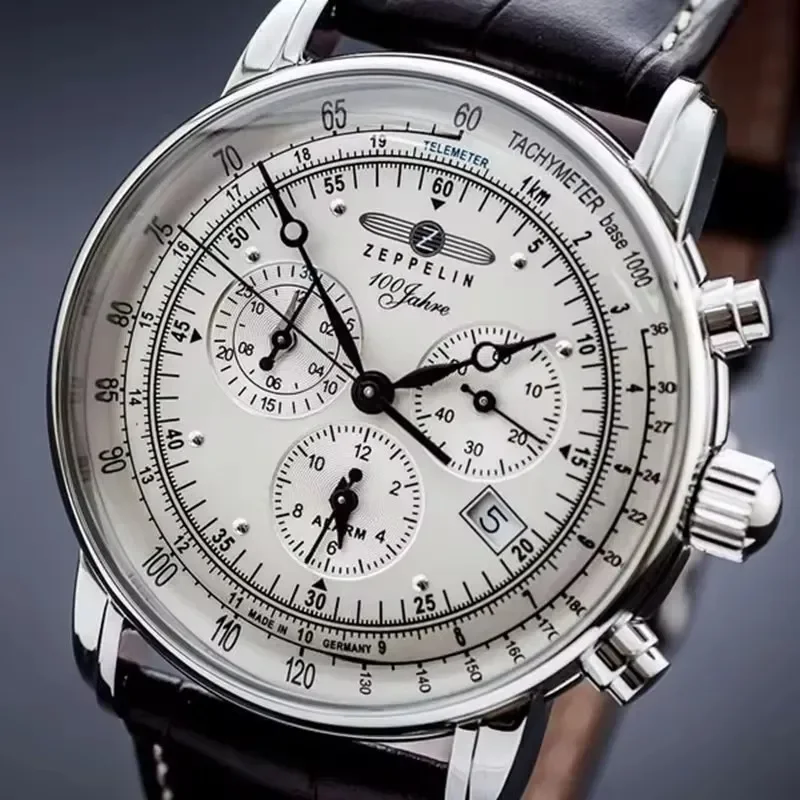 Zeppelin Airship Automatic Dat - Leather Watch Band Men recensione e prezzo