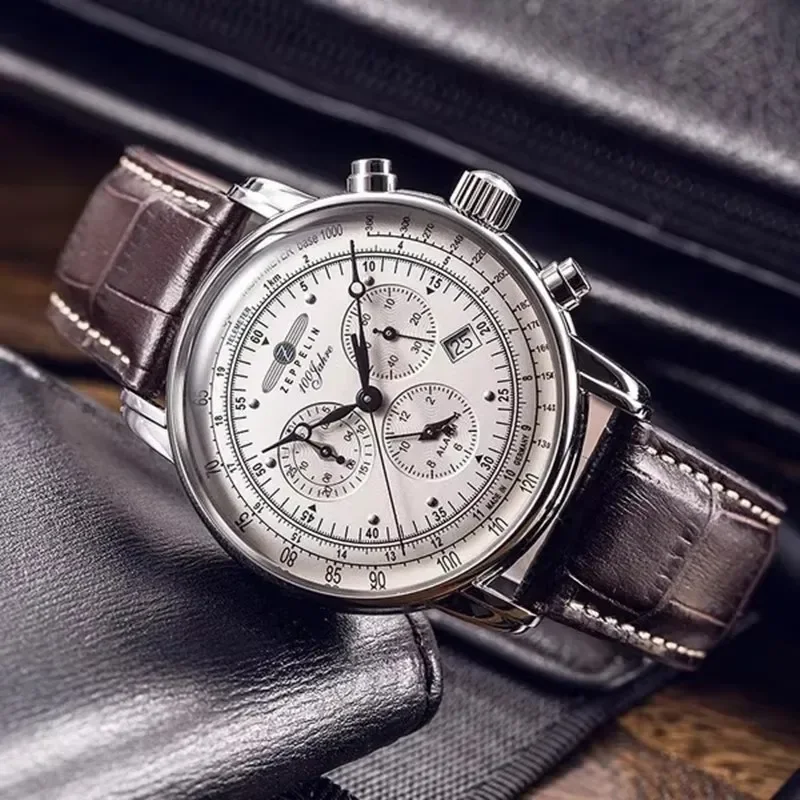Zeppelin Airship Automatic Dat - Leather Watch Band Men recensione e prezzo