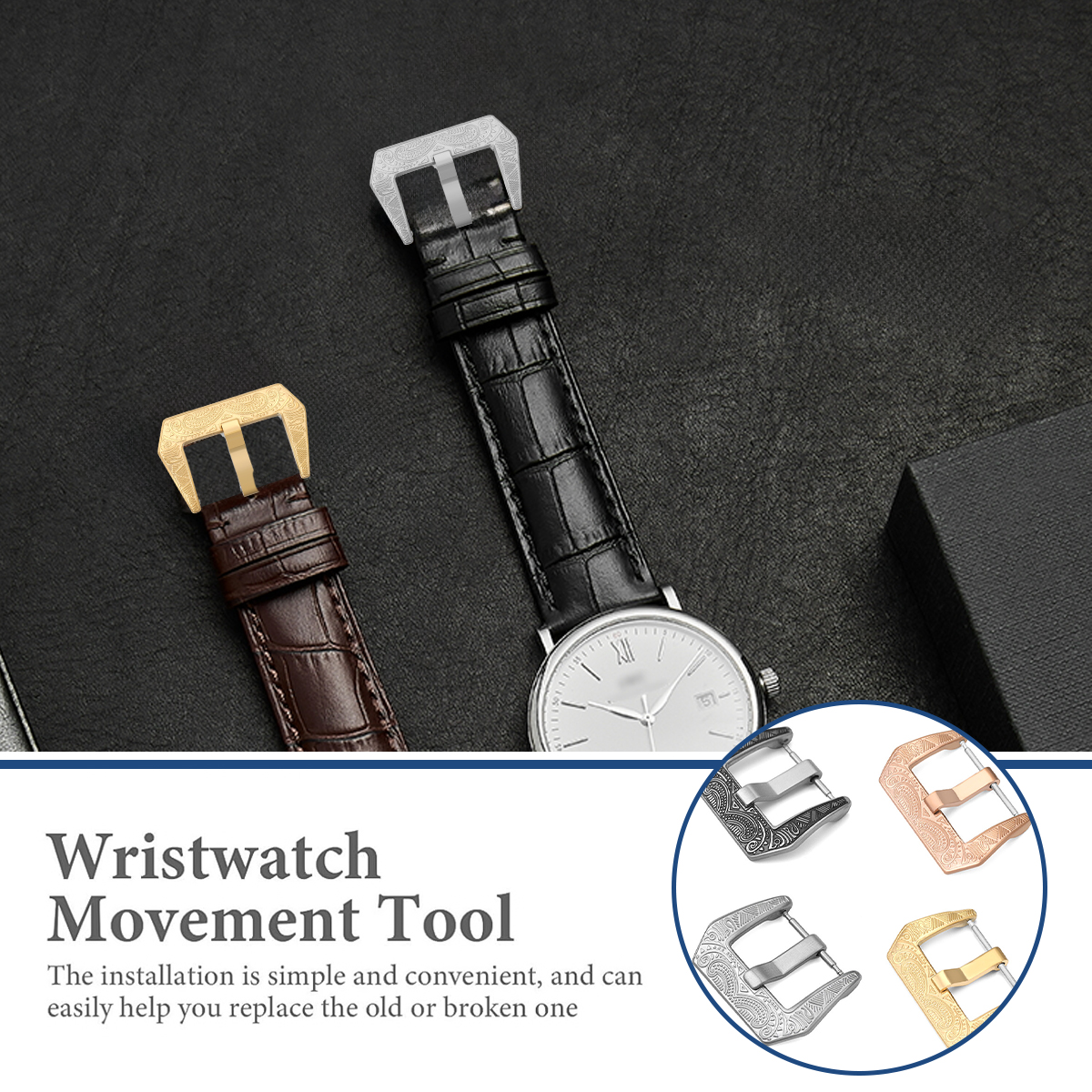 18mm 20mm 22mm Vintage Metal W - Leather Watch Band Men recensione e prezzo
