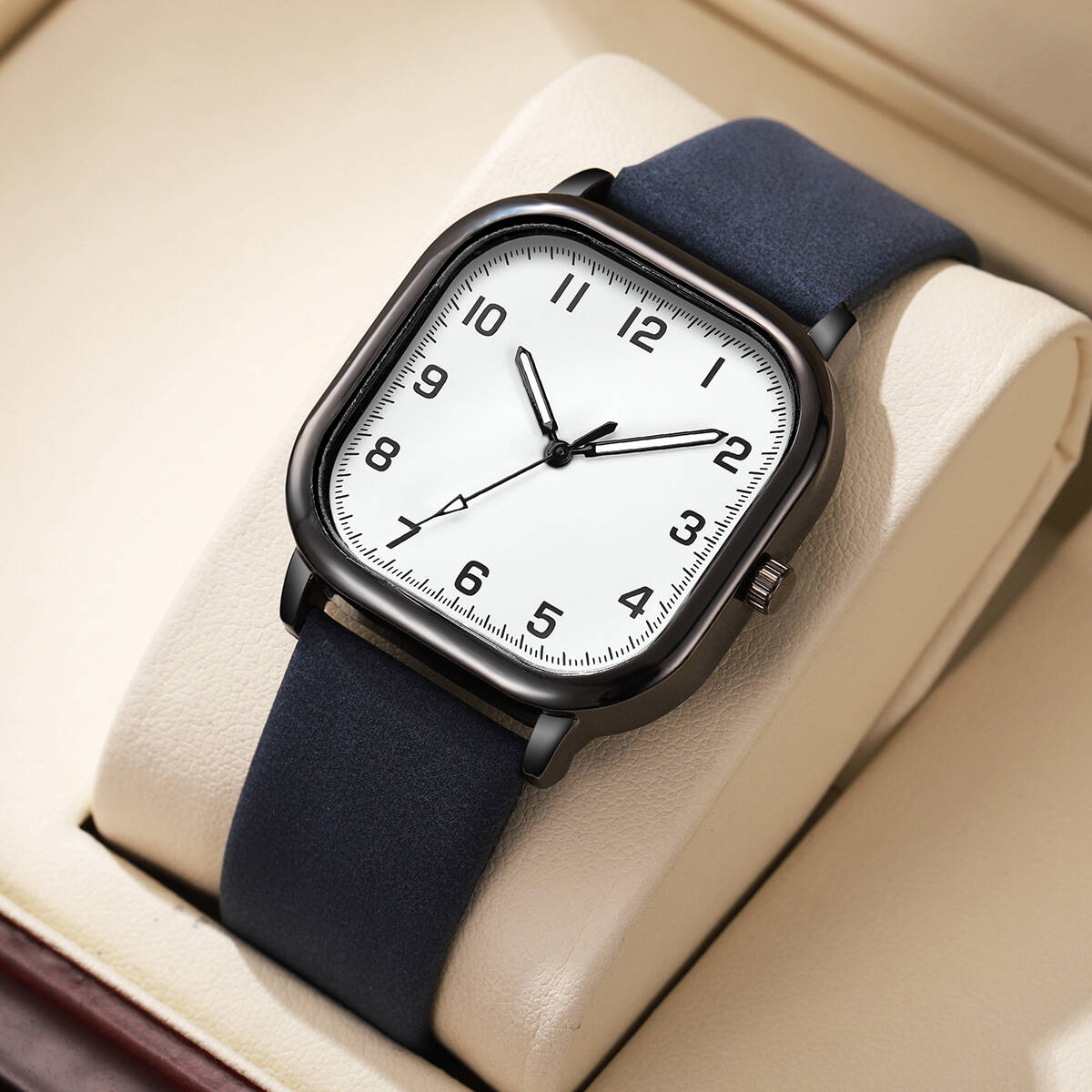 Fashion Square Men Watches Sim - Leather Watch Band Men recensione e prezzo