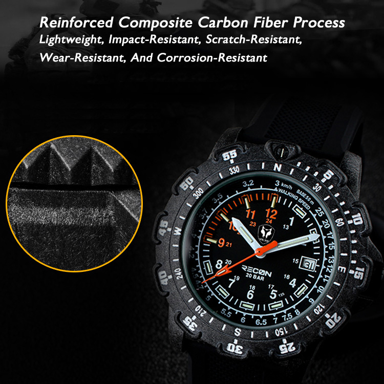 Hnlgnox Mens Pilot Watches Spo - Rubber Strap Diver recensione e prezzo