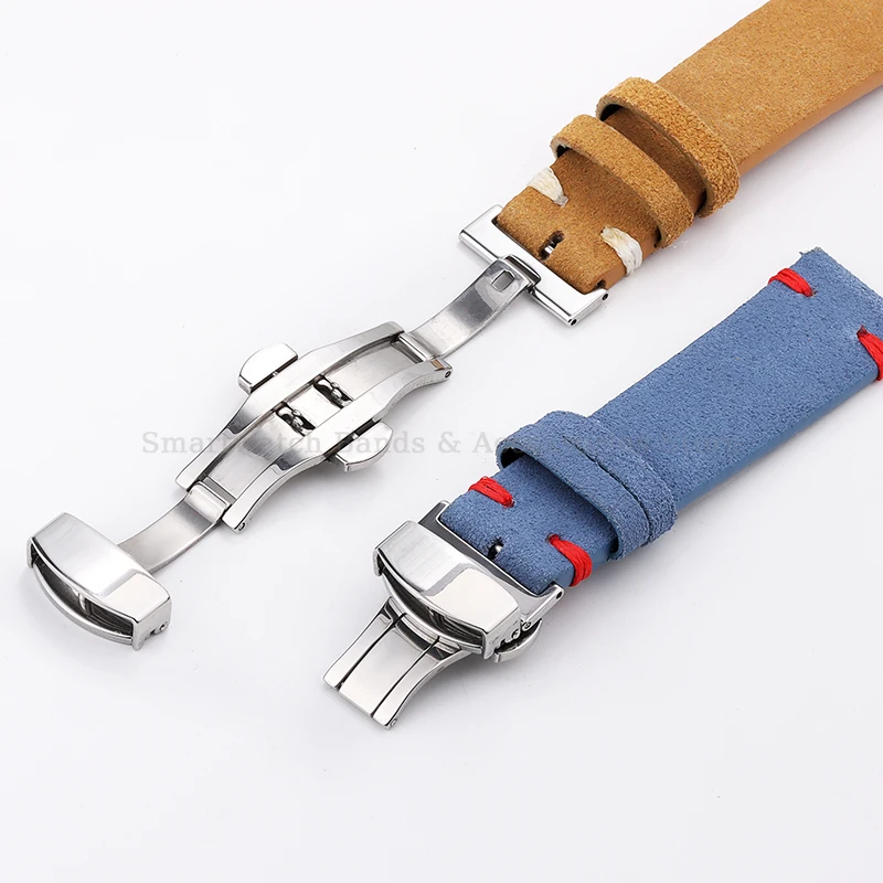 18mm 20mm 22mm Suede Stitching - Suede Strap Watch recensione e prezzo