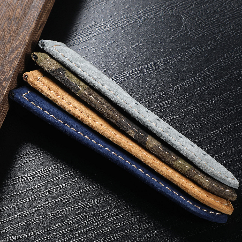 Genuine Suede Watch Strap 22mm - Suede Strap Watch recensione e prezzo