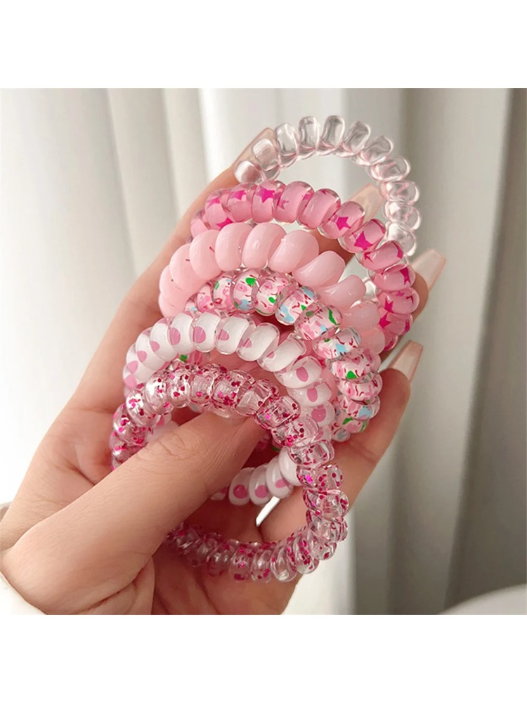 6pcs Sweet Cute Colorful Spira - Silicone Band Women recensione e prezzo