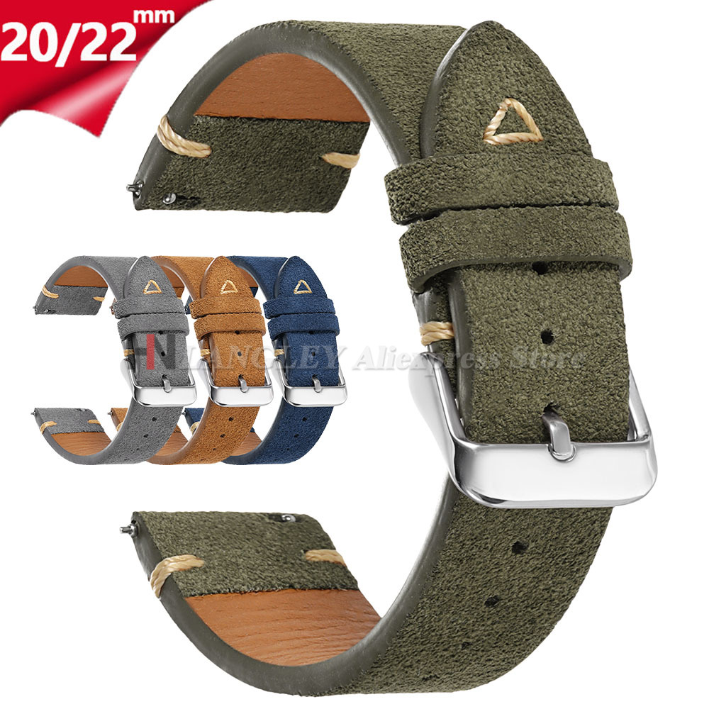 Suede Watch Strap 20mm 22mm Un - Suede Strap Watch recensione e prezzo