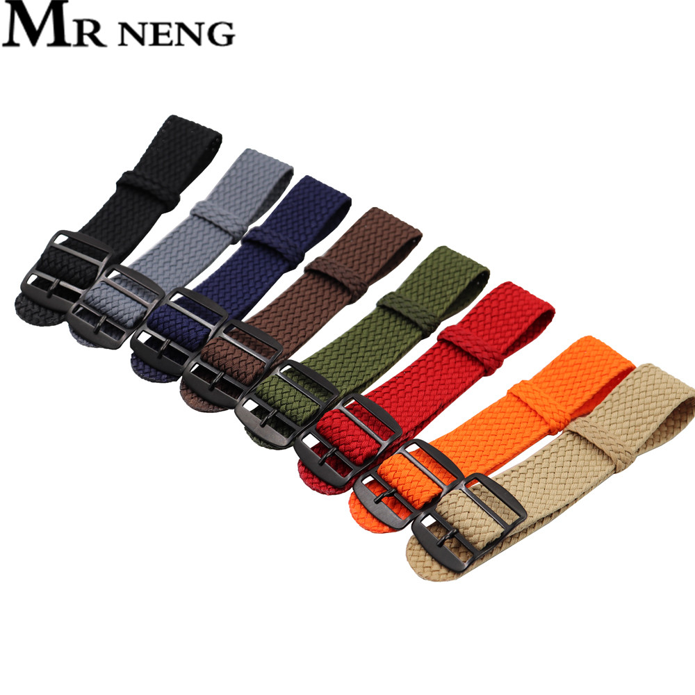 18mm 20mm 22mm Solid color For - Perlon Strap Woven recensione e prezzo