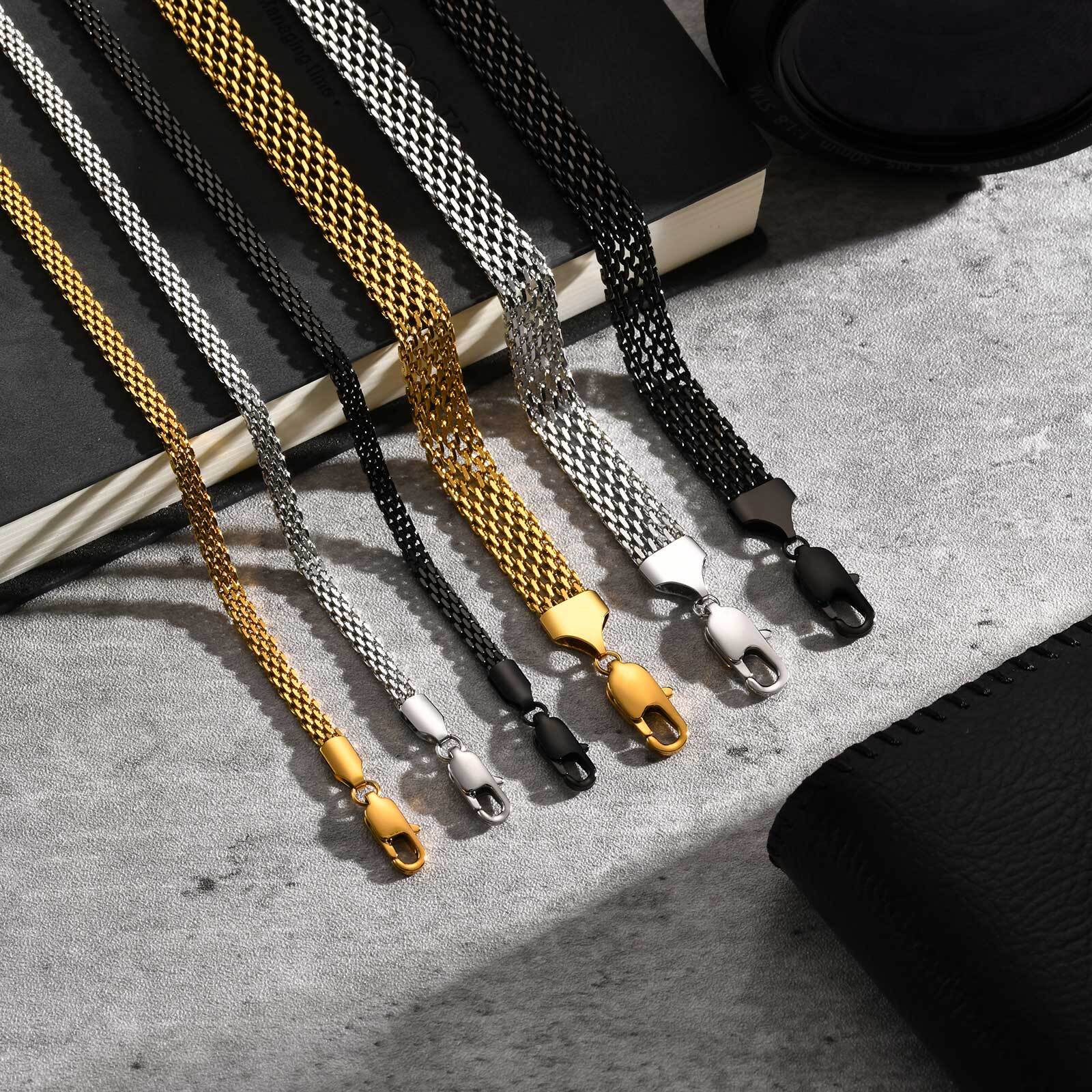 3/8mm Mesh Strap Chain Bracele - Mesh Strap Metal recensione e prezzo