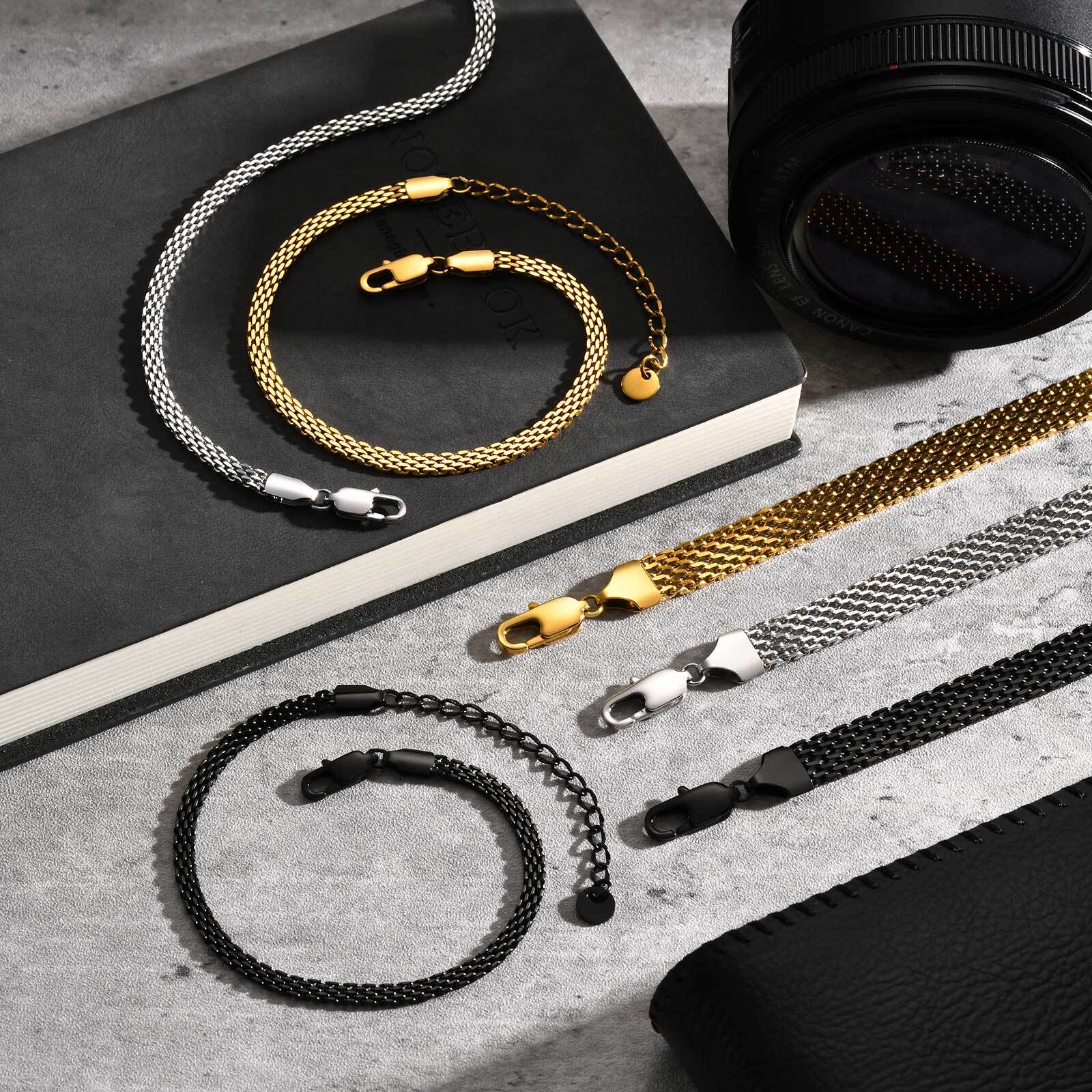 3/8mm Mesh Strap Chain Bracele - Mesh Strap Metal recensione e prezzo