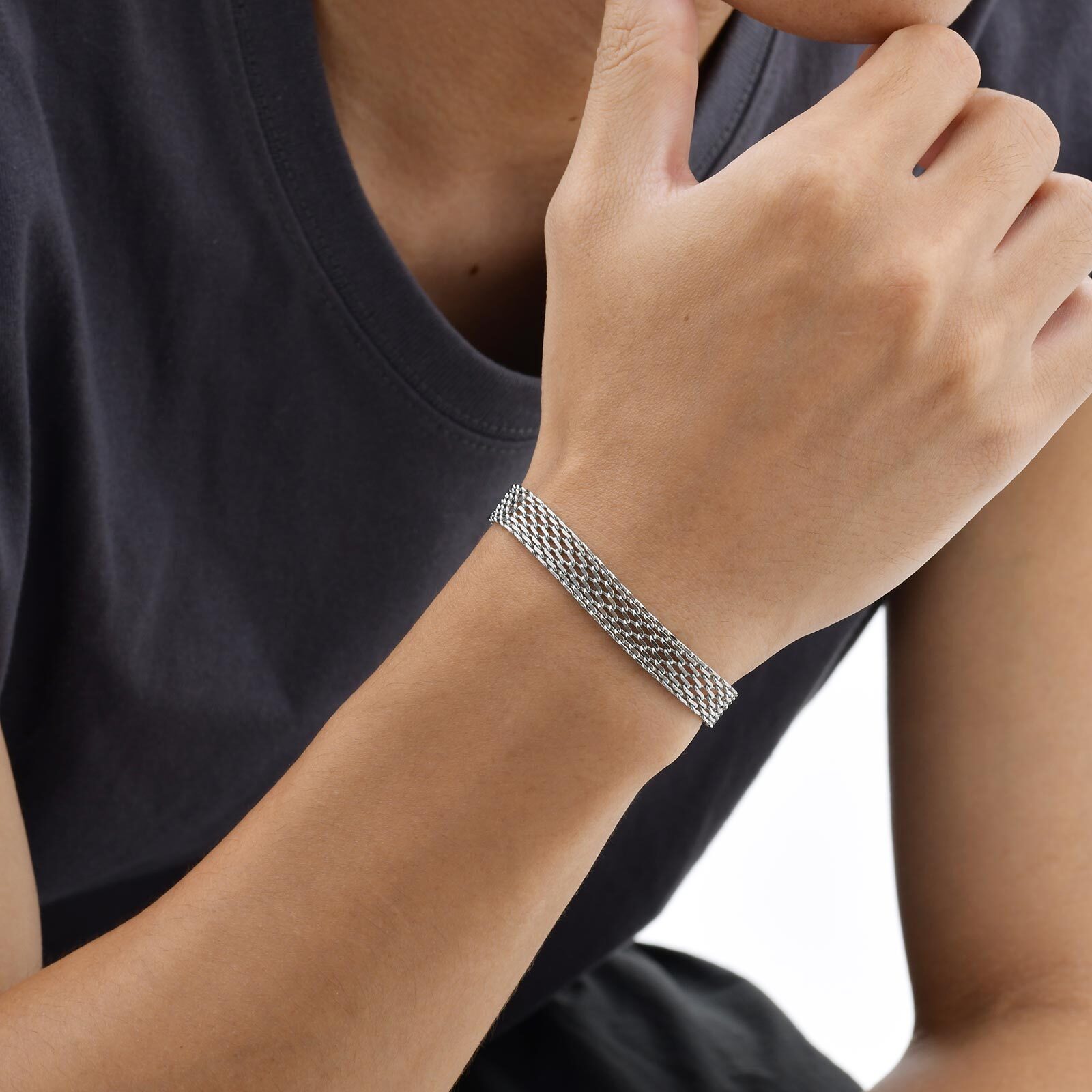 3/8mm Mesh Strap Chain Bracele - Mesh Strap Metal recensione e prezzo