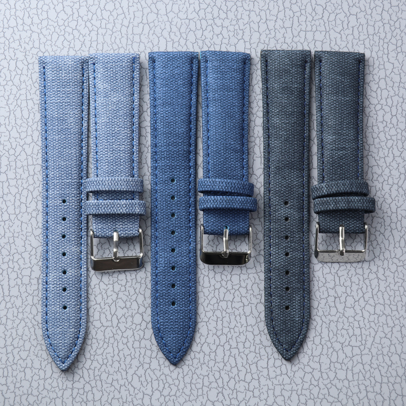Denim Leather Strap 10mm 12mm  - Canvas Strap Watch recensione e prezzo
