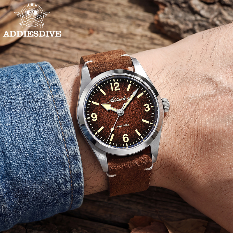 ADDIESDIVE Japan 2035 Super Lu - Suede Strap Watch recensione e prezzo