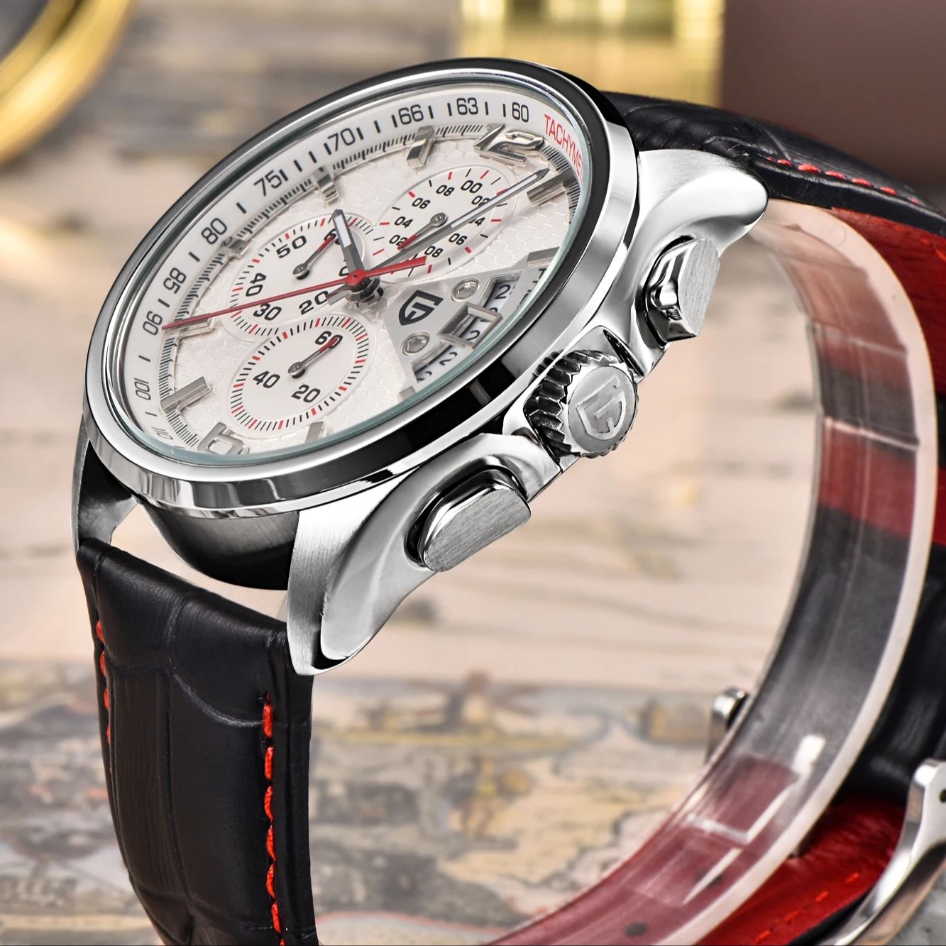 Pagani PD3306 Mens Quartz Watc - Leather Watch Band Men recensione e prezzo