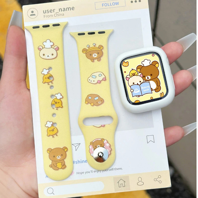 Cute Rilakkuma Print Silicone  - Silicone Band Women recensione e prezzo