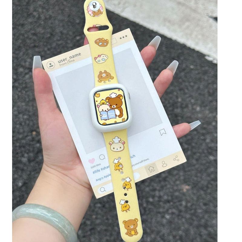 Cute Rilakkuma Print Silicone  - Silicone Band Women recensione e prezzo