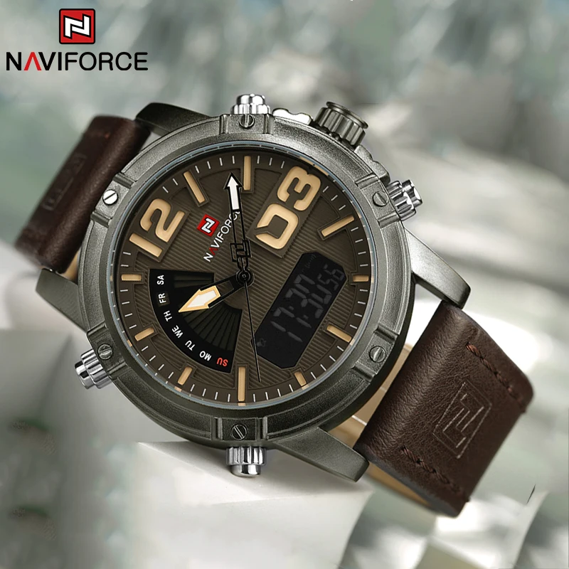NAVIFORCE Top Brand Men Watch  - Leather Watch Band Men recensione e prezzo