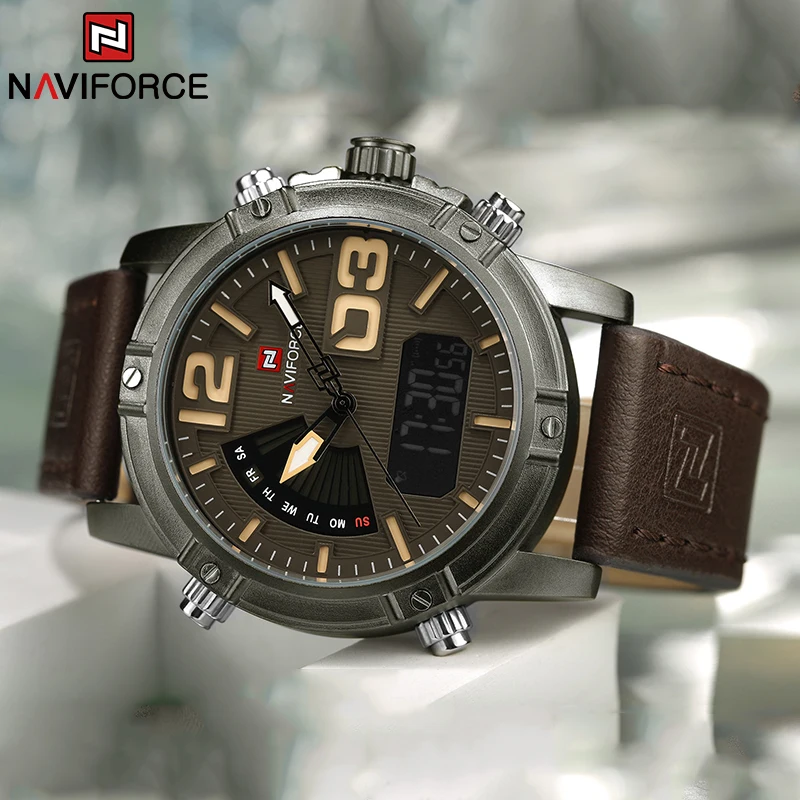 NAVIFORCE Top Brand Men Watch  - Leather Watch Band Men recensione e prezzo