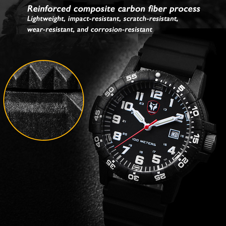 Hnlgnox Mens Pilot Watches Spo - Rubber Strap Diver recensione e prezzo