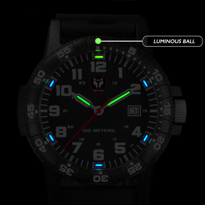Hnlgnox Mens Pilot Watches Spo - Rubber Strap Diver recensione e prezzo