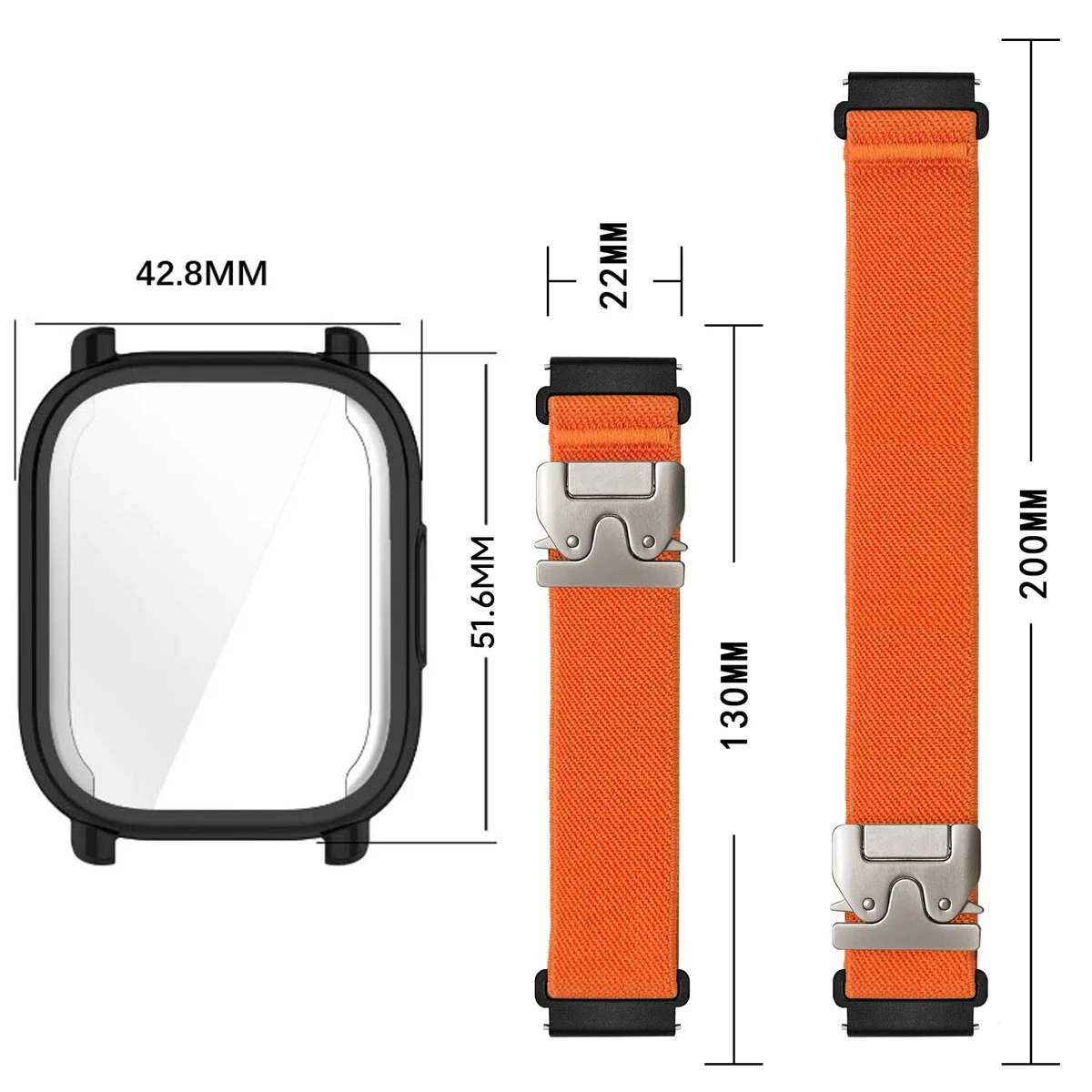 Nylon Straps+ TPU case for Red - Parachute Strap Elastic recensione e prezzo