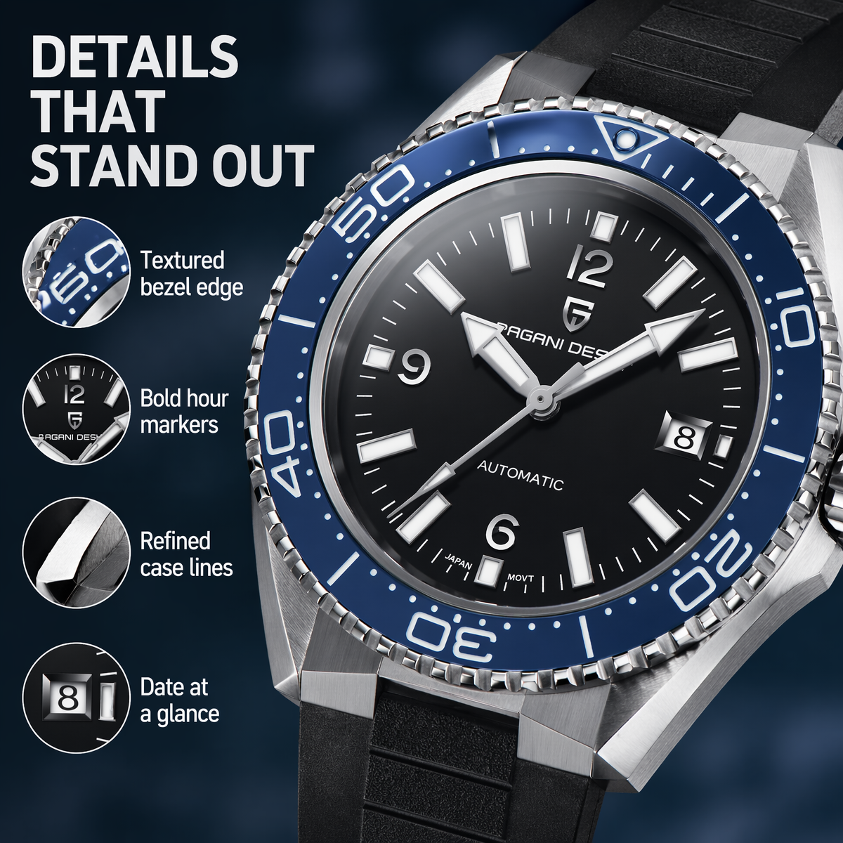 Pagani Design New Men's Mechan - Rubber Strap Diver recensione e prezzo