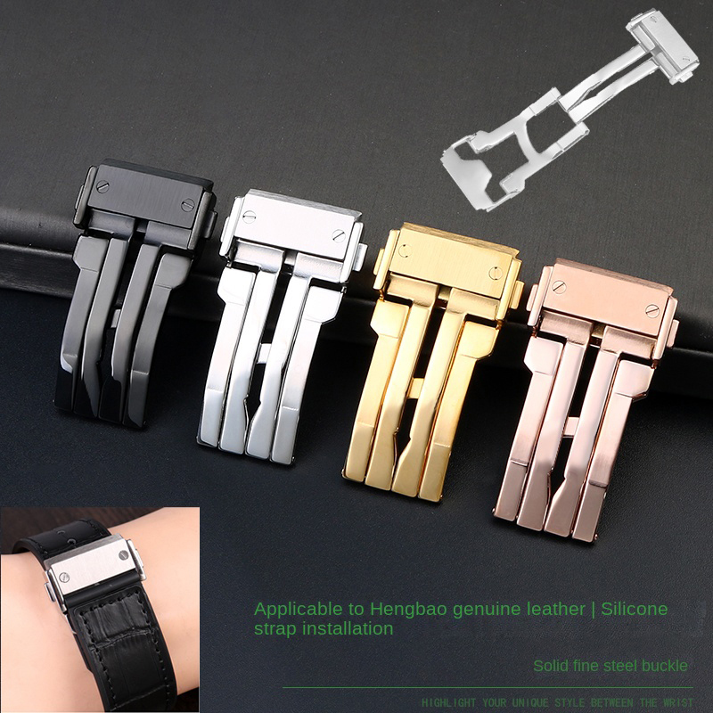 18 22mm Solid Stainless Steel  - Leather Watch Band Men recensione e prezzo