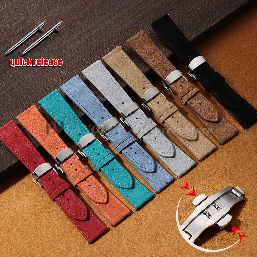 18mm 19mm 20mm 22mm Vintage Su - Suede Strap Watch recensione e prezzo