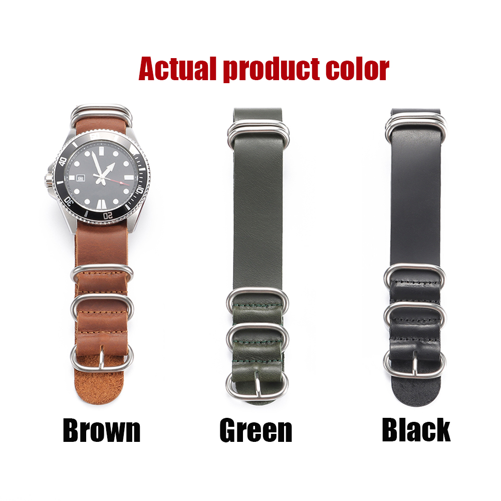 Vintage Genuine Leather Watch  - Nato Strap Nylon recensione e prezzo