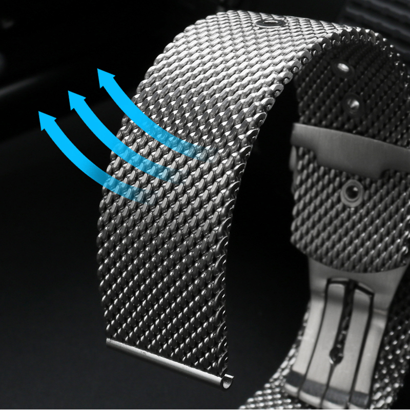 20mm 22mm solid Stainless Stee - Mesh Strap Metal recensione e prezzo