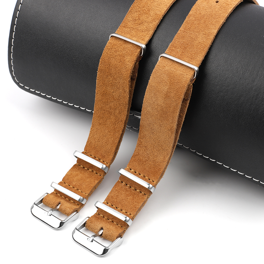 Soft Retro Suede Genuine Leath - Nato Strap Nylon recensione e prezzo