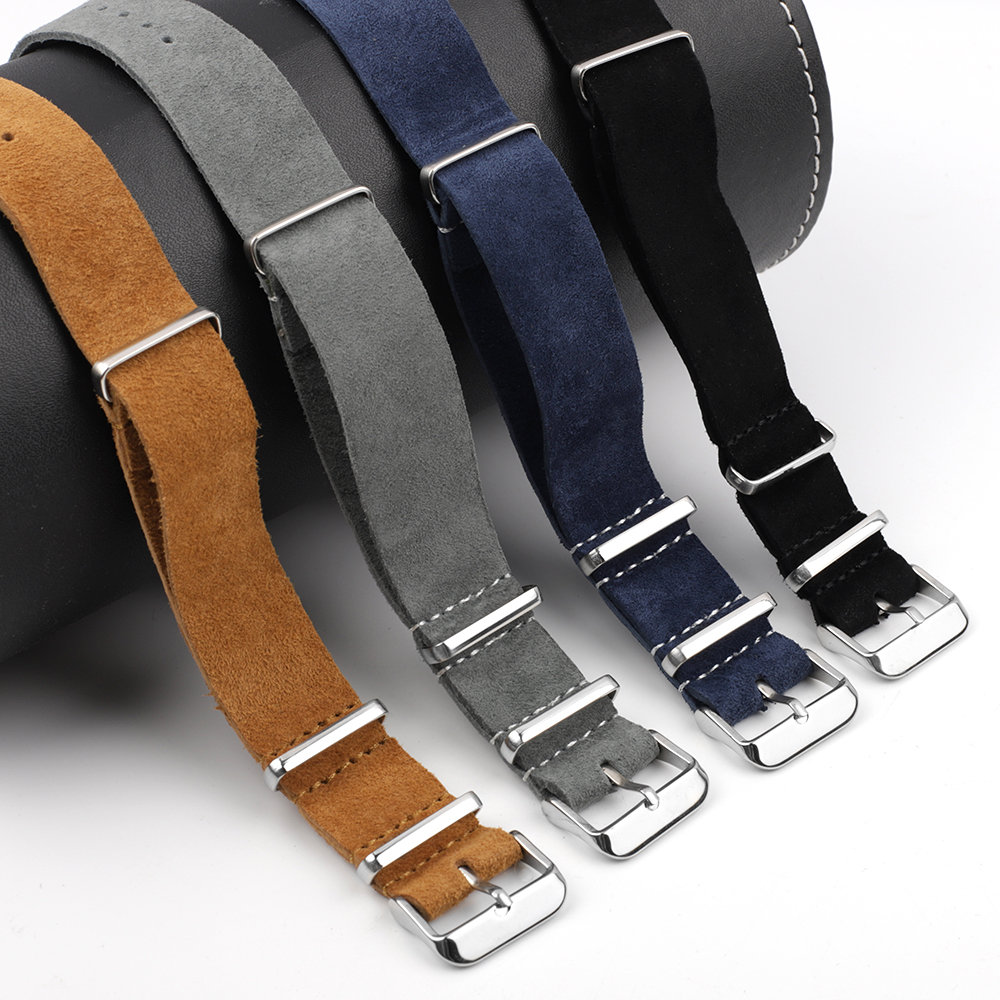 Soft Retro Suede Genuine Leath - Nato Strap Nylon recensione e prezzo