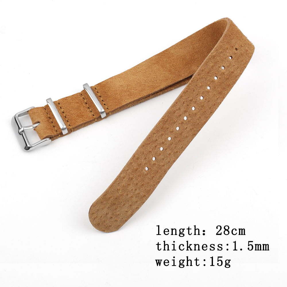Soft Retro Suede Genuine Leath - Nato Strap Nylon recensione e prezzo
