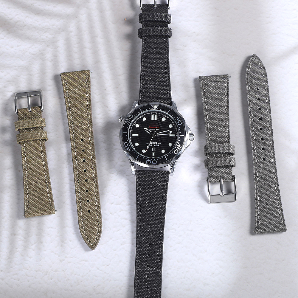 Handcrafted Slim Watch Strap 2 - Canvas Strap Watch recensione e prezzo