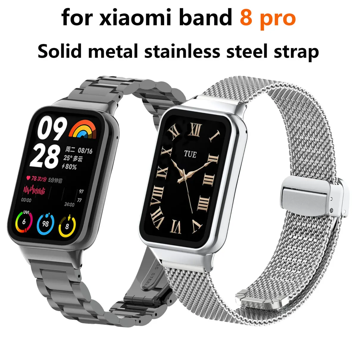 Suitable for Xiaomi band 8pro  - Mesh Strap Metal recensione e prezzo