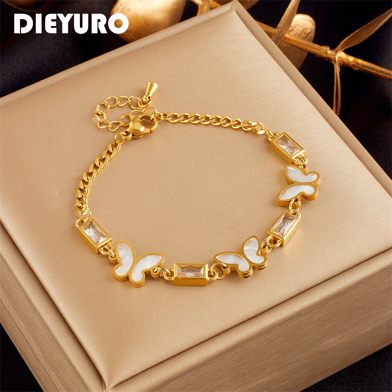 DIEYURO 316L Stainless Steel W - Butterfly Clasp Deployant recensione e prezzo